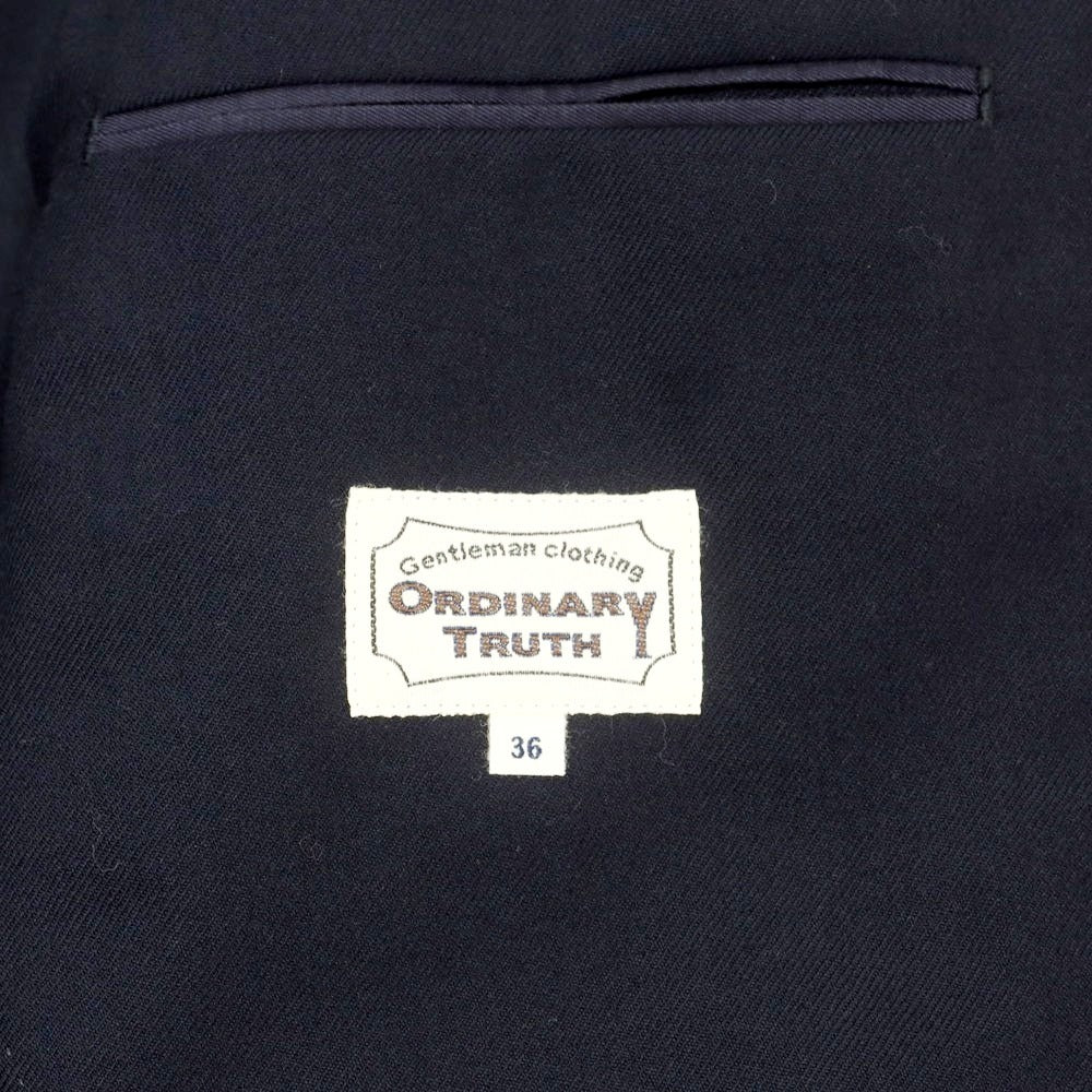 【中古】オーディナリーフィッツ Ordinary fits ツイルウール テーラードジャケット ネイビー【 36 】【 状態ランクB 】【 メンズ 】