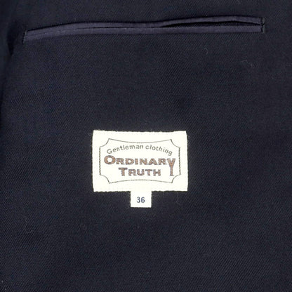 【中古】オーディナリーフィッツ Ordinary fits ツイルウール テーラードジャケット ネイビー【 36 】【 状態ランクB 】【 メンズ 】