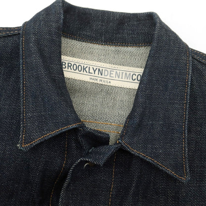 【中古】ブルックリンデニム BROOKLYN DENIM CO コットン デニムジャケット ネイビー【 Ｓ 】【 状態ランクB 】【 メンズ 】