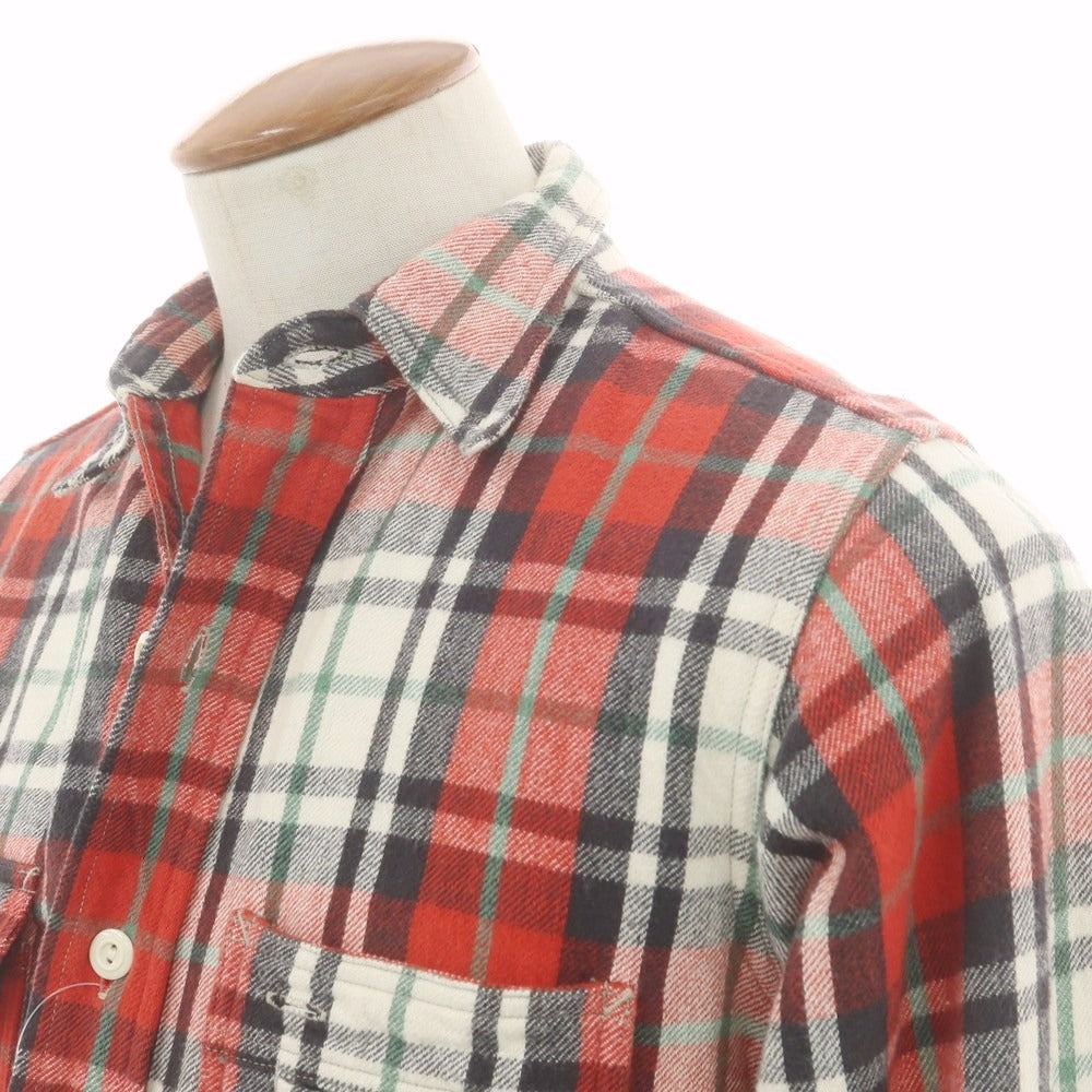 【中古】ウエアハウス ウェアハウス WAREHOUSE チェック ネルシャツ レッド系【サイズＭ】【 状態ランクB 】【 メンズ 】[CPD]