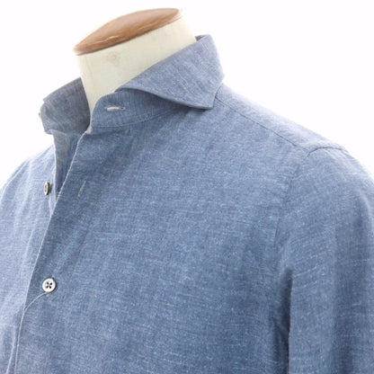 【中古】チット CIT LUXURY コットン カジュアルシャツ ブルー系【 39 】【 状態ランクC 】【 メンズ 】