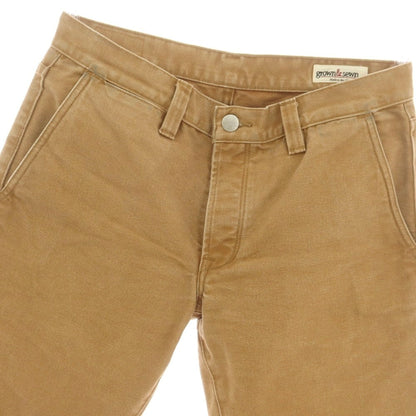 【中古】グロウンアンドソーン grown&amp;sewn コットン ワークパンツ キャメル【 31 】【 状態ランクC 】【 メンズ 】