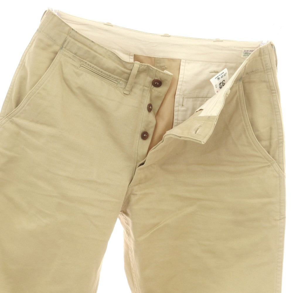 【中古】ウエアハウス ウェアハウス WAREHOUSE DUCK DIGGER コットン チノパンツ ベージュ【 31 】【 状態ランクC 】【 メンズ 】
