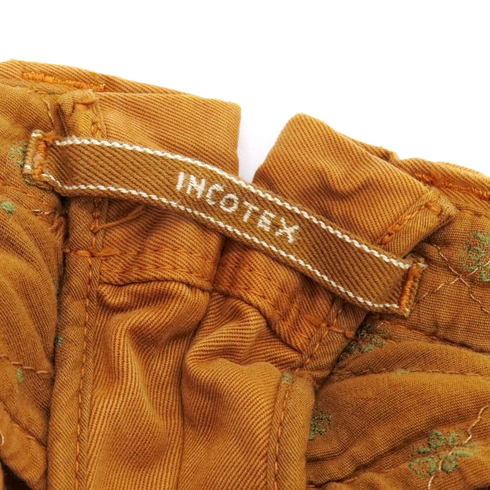 【中古】インコテックス INCOTEX コットン カジュアルスラックスパンツ オレンジ【 サイズ32 】【 状態ランクB 】【 メンズ 】 [APD]