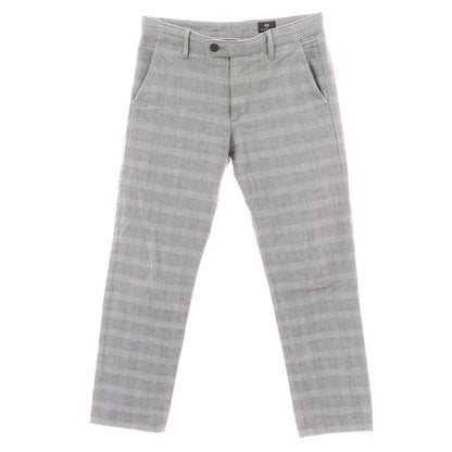 【中古】エージー アドリアーノゴールドシュミット AG Adriano Goldschmied ストレッチコットン グレンチェック カジュアルスラックスパンツ クールグレー系【 30 】【 状態ランクB 】【 メンズ 】