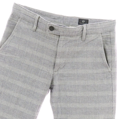 【中古】エージー アドリアーノゴールドシュミット AG Adriano Goldschmied ストレッチコットン グレンチェック カジュアルスラックスパンツ クールグレー系【 30 】【 状態ランクB 】【 メンズ 】