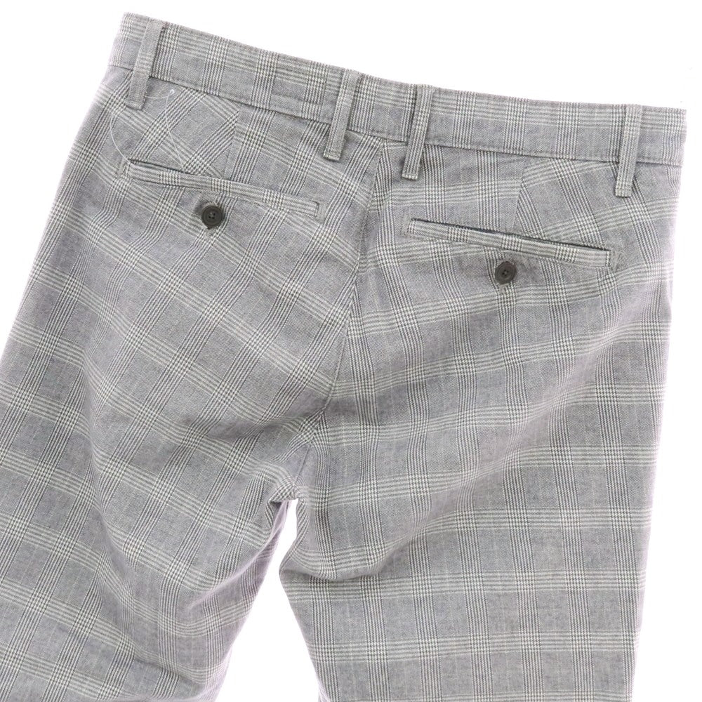 【中古】エージー アドリアーノゴールドシュミット AG Adriano Goldschmied ストレッチコットン グレンチェック カジュアルスラックスパンツ クールグレー系【 30 】【 状態ランクB 】【 メンズ 】