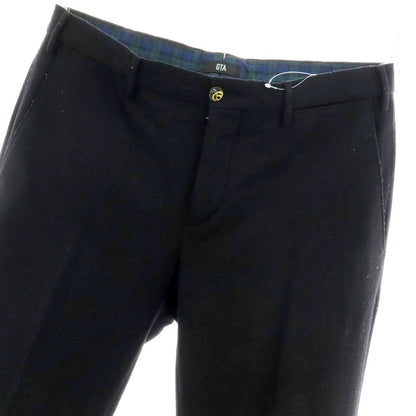 【中古】ジーティーアー G.T.A ウールナイロン ジャージー カジュアルスラックスパンツ ブラック【 48 】【 状態ランクC 】【 メンズ 】