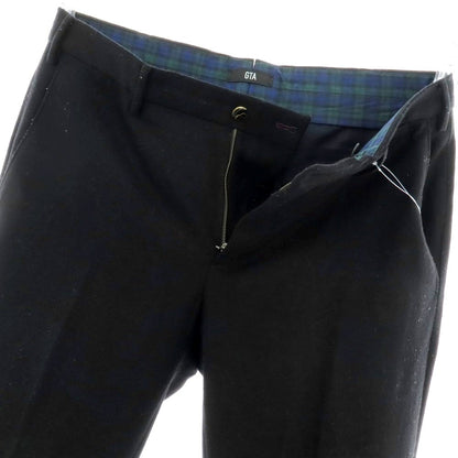 【中古】ジーティーアー G.T.A ウールナイロン ジャージー カジュアルスラックスパンツ ブラック【 48 】【 状態ランクC 】【 メンズ 】