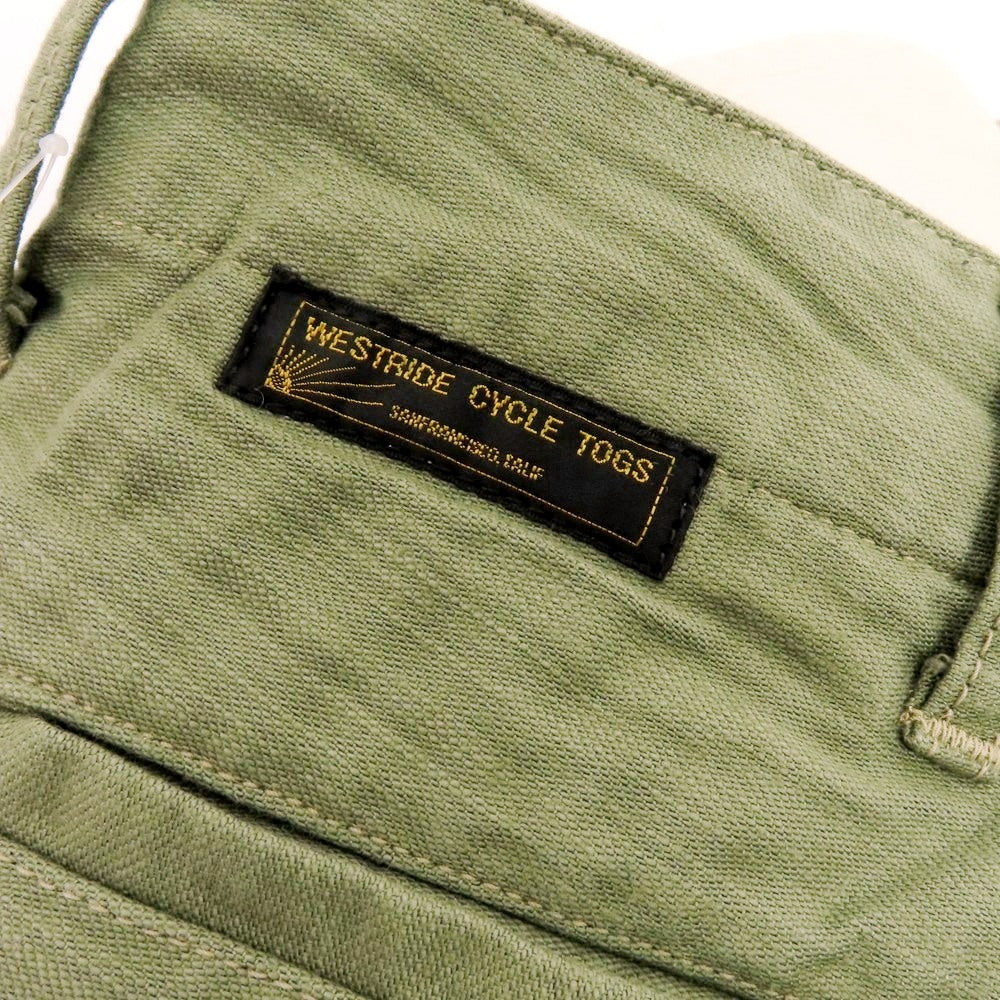 【中古】ウエストライド WEST RIDE CYCLE TOGS コットン ワークパンツ カーキオリーブ【 サイズ32 】【 状態ランクB 】【 メンズ 】 [APD]