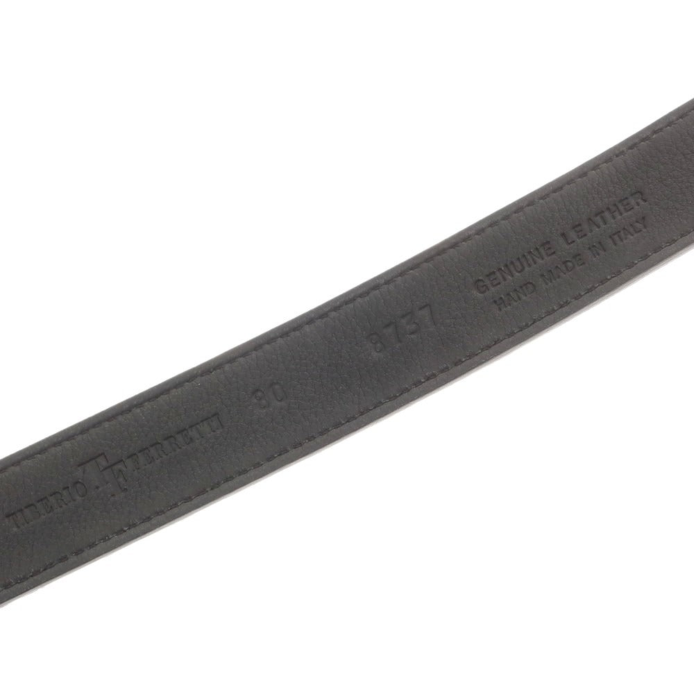 【中古】ティベリオフェレッティ TIBERIO FERRETTI カモフラージュ柄 スエード レザー ベルト グレーxブラック【 80 】【 状態ランクB 】【 メンズ 】