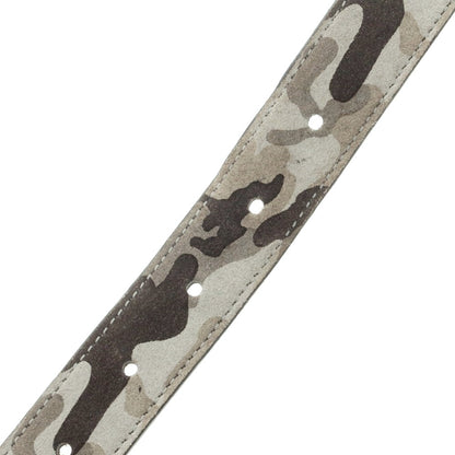 【中古】ティベリオフェレッティ TIBERIO FERRETTI カモフラージュ柄 スエード レザー ベルト グレーxブラック【 80 】【 状態ランクB 】【 メンズ 】