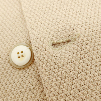 【中古】ラルディーニ LARDINI コットン 2B ニットジャケット ベージュ【サイズM】【 状態ランクB 】【 メンズ 】