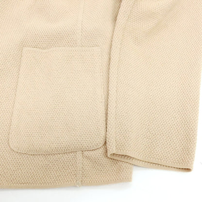 【中古】ラルディーニ LARDINI コットン 2B ニットジャケット ベージュ【サイズM】【 状態ランクB 】【 メンズ 】