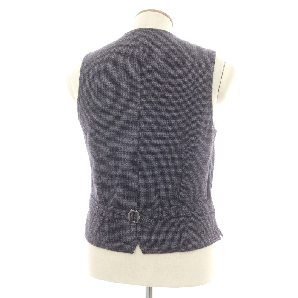 【中古】ラルディーニ LARDINI ウールポリエステル カジュアル系ジレ ベスト ネイビー【 48 】【 状態ランクB 】【 メンズ 】