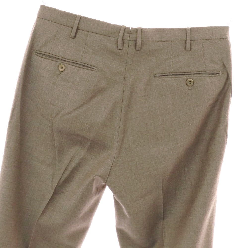 【中古】インコテックス INCOTEX BEAMS F別注 SUPER100‘S ウール ドレススラックスパンツ グレージュ【 50 】【 状態ランクD 】【 メンズ 】