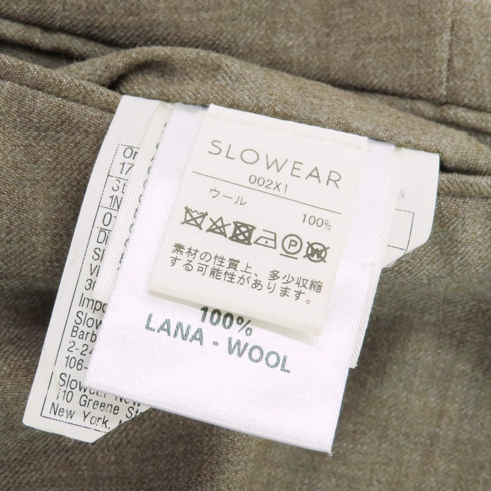 【中古】インコテックス INCOTEX BEAMS F別注 SUPER100‘S ウール ドレススラックスパンツ グレージュ【 50 】【 状態ランクD 】【 メンズ 】