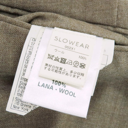 【中古】インコテックス INCOTEX BEAMS F別注 SUPER100‘S ウール ドレススラックスパンツ グレージュ【 50 】【 状態ランクD 】【 メンズ 】