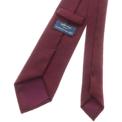 【中古】ステファノ ビジ stefano bigi TOMORROWLAND別注 ウール 無地ネクタイ パープル【 状態ランクB 】【 メンズ 】