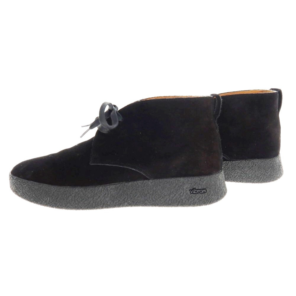 【中古】【未使用】ユナイテッドアローズ UNITED ARROWS スエード チャッカブーツ ブラック【サイズ25】【 状態ランクS 】【 メンズ 】[BPD]