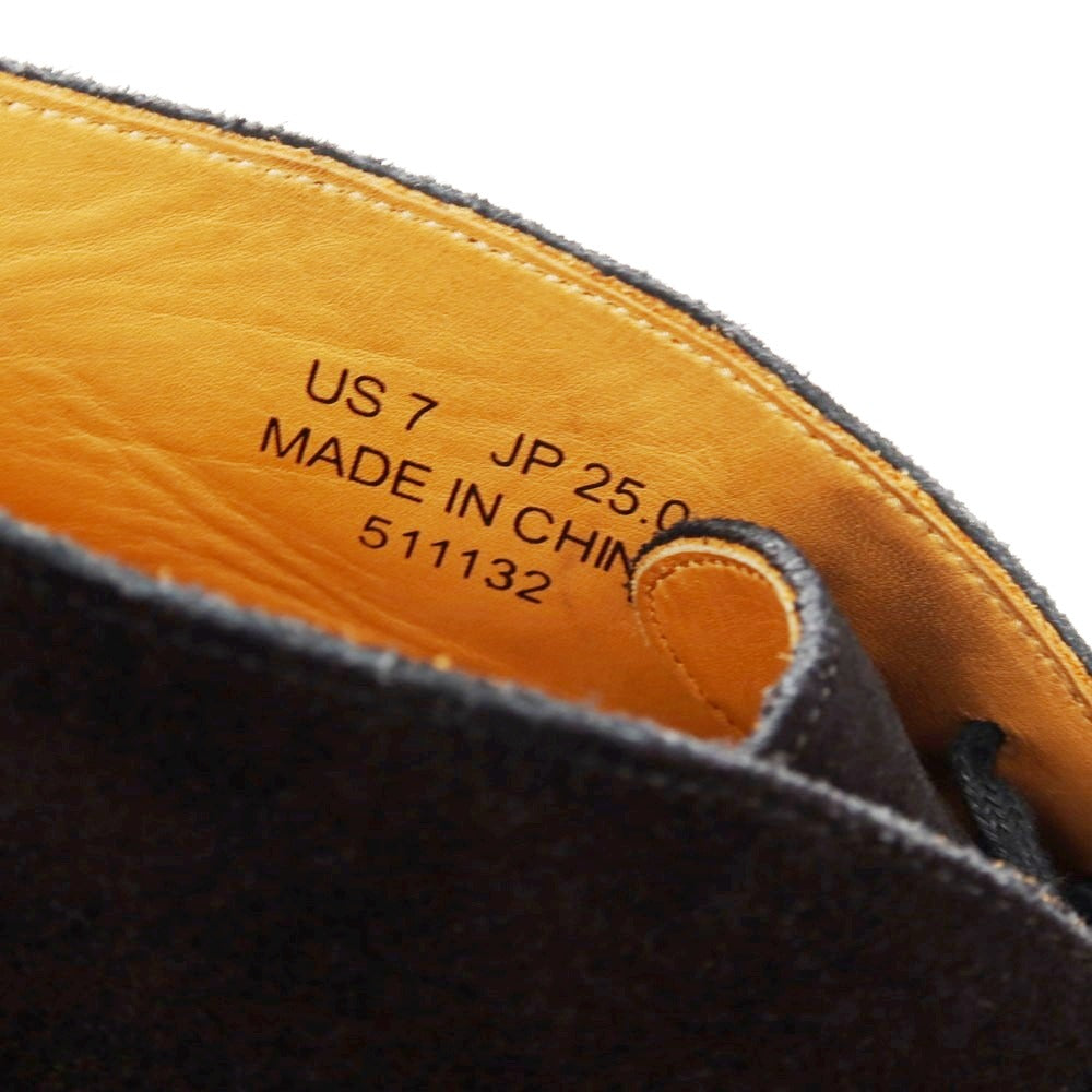 【中古】【未使用】ユナイテッドアローズ UNITED ARROWS スエード チャッカブーツ ブラック【サイズ25】【 状態ランクS 】【 メンズ 】[BPD]