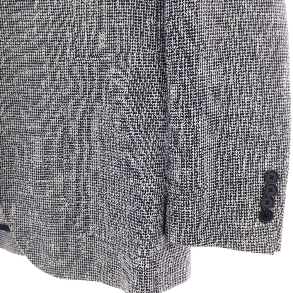 【中古】タリアトーレ TAGLIATORE コットンリネンアクリルナイロン 2B テーラードジャケット ネイビー【サイズ48】【 状態ランクC 】【 メンズ 】