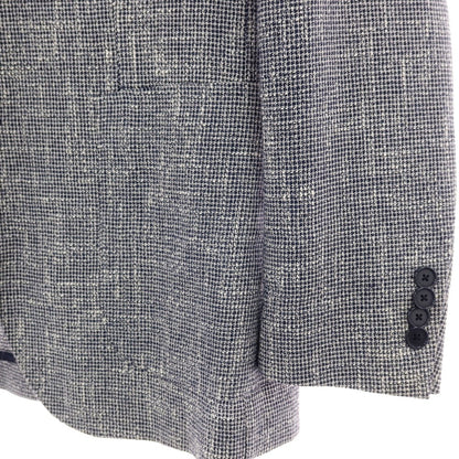 【中古】タリアトーレ TAGLIATORE コットンリネンアクリルナイロン 2B テーラードジャケット ネイビー【サイズ48】【 状態ランクC 】【 メンズ 】