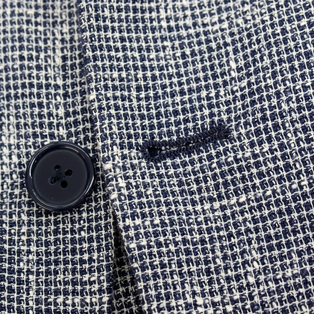 【中古】タリアトーレ TAGLIATORE コットンリネンアクリルナイロン 2B テーラードジャケット ネイビー【サイズ48】【 状態ランクC 】【 メンズ 】