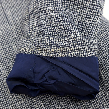 【中古】タリアトーレ TAGLIATORE コットンリネンアクリルナイロン 2B テーラードジャケット ネイビー【サイズ48】【 状態ランクC 】【 メンズ 】