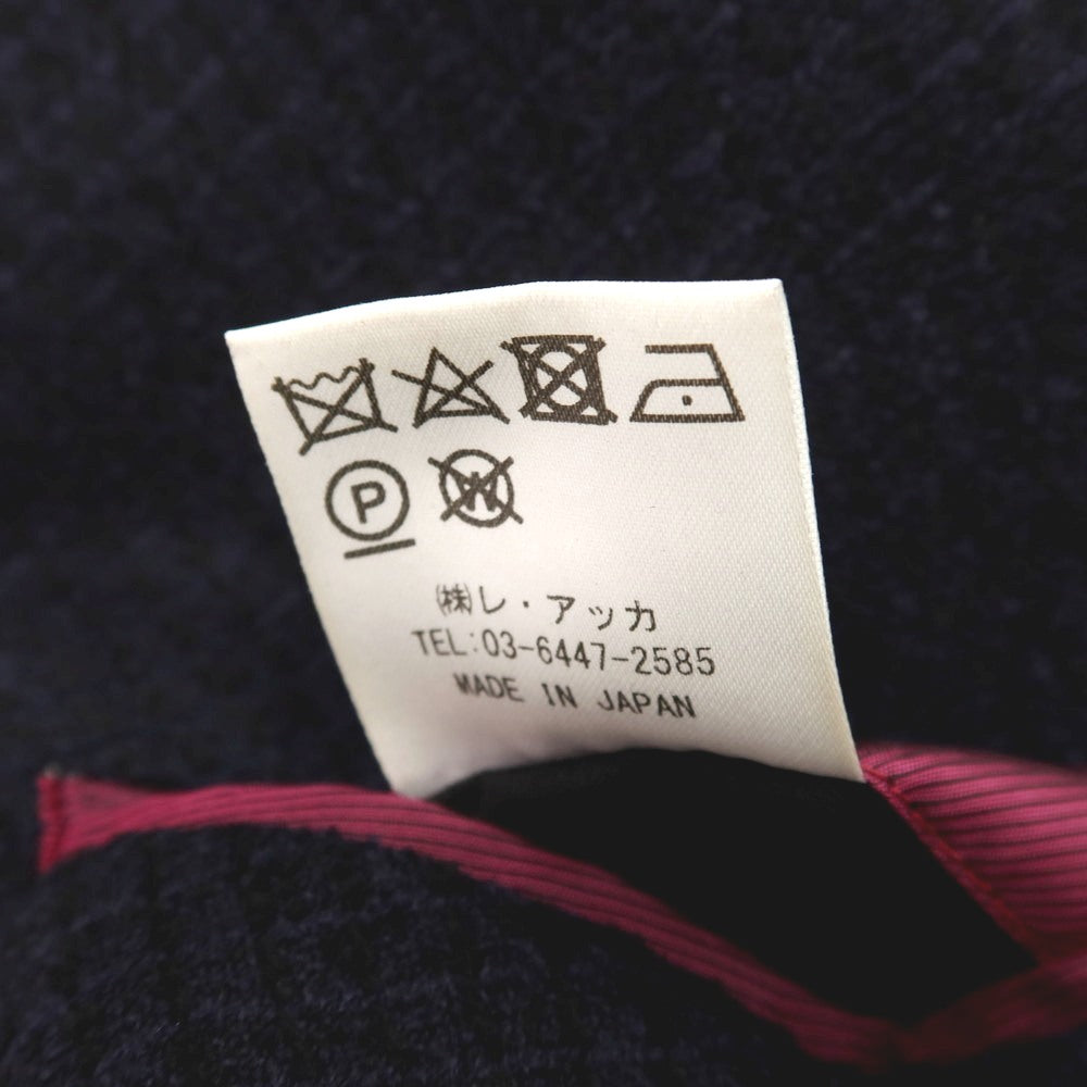 【中古】ラ クレスタ デ ドラゴーネ la cresta del DRAGONE ウールコットンナイロン ダブル6B テーラードジャケット ブラック【サイズ48】【 状態ランクA 】【 メンズ 】