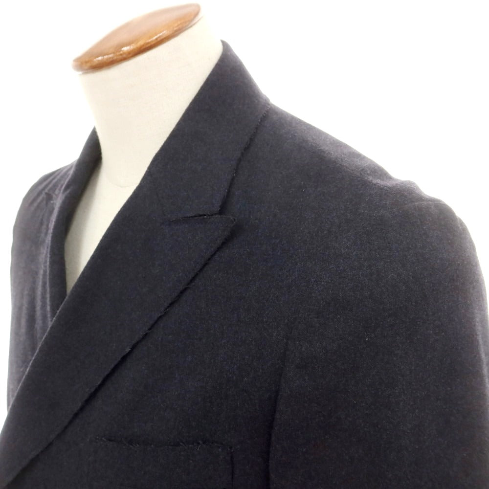 【中古】トゥモローランド TOMORROWLAND ストレッチウール ダブルジャケット ダークネイビー【 48 】【 状態ランクA 】【 メンズ 】