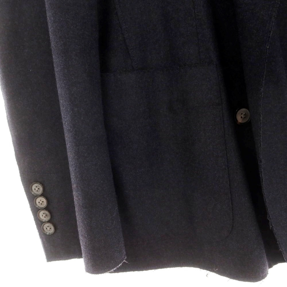 【中古】トゥモローランド TOMORROWLAND ストレッチウール ダブルジャケット ダークネイビー【 48 】【 状態ランクA 】【 メンズ 】