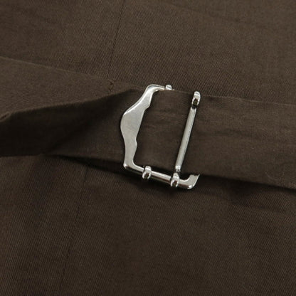 【中古】ラルディーニ LARDINI ウール チェック ドレス系ジレ ベスト ダークブラウンxホワイト【 48 】【 状態ランクA 】【 メンズ 】