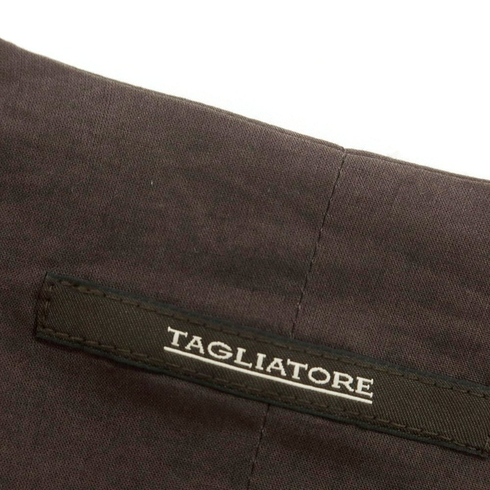 【中古】タリアトーレ TAGLIATORE ウールモヘヤ チェック ドレス系ジレ ベスト ブラウンxベージュ【 48 】【 状態ランクA 】【 メンズ 】