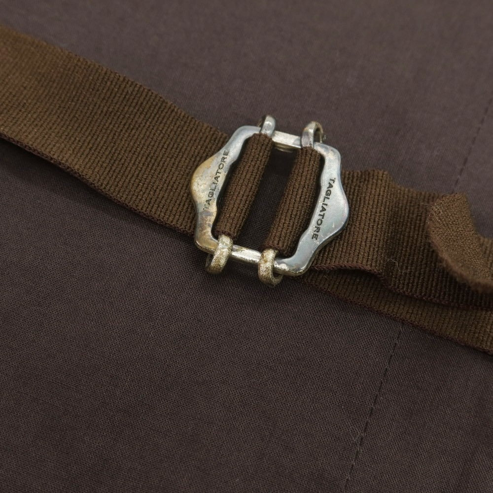 【中古】タリアトーレ TAGLIATORE ウールモヘヤ チェック ドレス系ジレ ベスト ブラウンxベージュ【 48 】【 状態ランクA 】【 メンズ 】