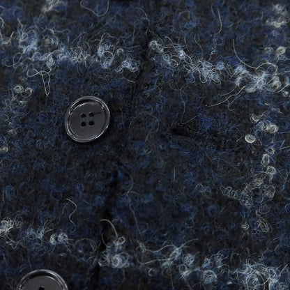 【中古】タリアトーレ TAGLIATORE ウールポリエステル チェック ドレス系ジレ ベスト ダークネイビーxグレー【 48 】【 状態ランクB 】【 メンズ 】