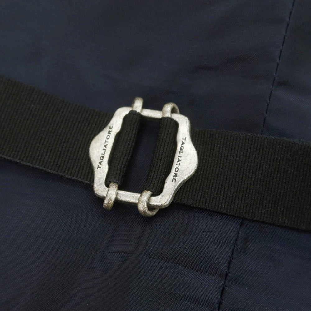 【中古】タリアトーレ TAGLIATORE ウールポリエステル チェック ドレス系ジレ ベスト ダークネイビーxグレー【 48 】【 状態ランクB 】【 メンズ 】