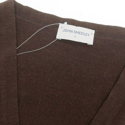 【中古】ジョンスメドレー JOHN SMEDLEY ハイゲージ ウール ニットベスト ブラウン【 L 】【 状態ランクB 】【 メンズ 】