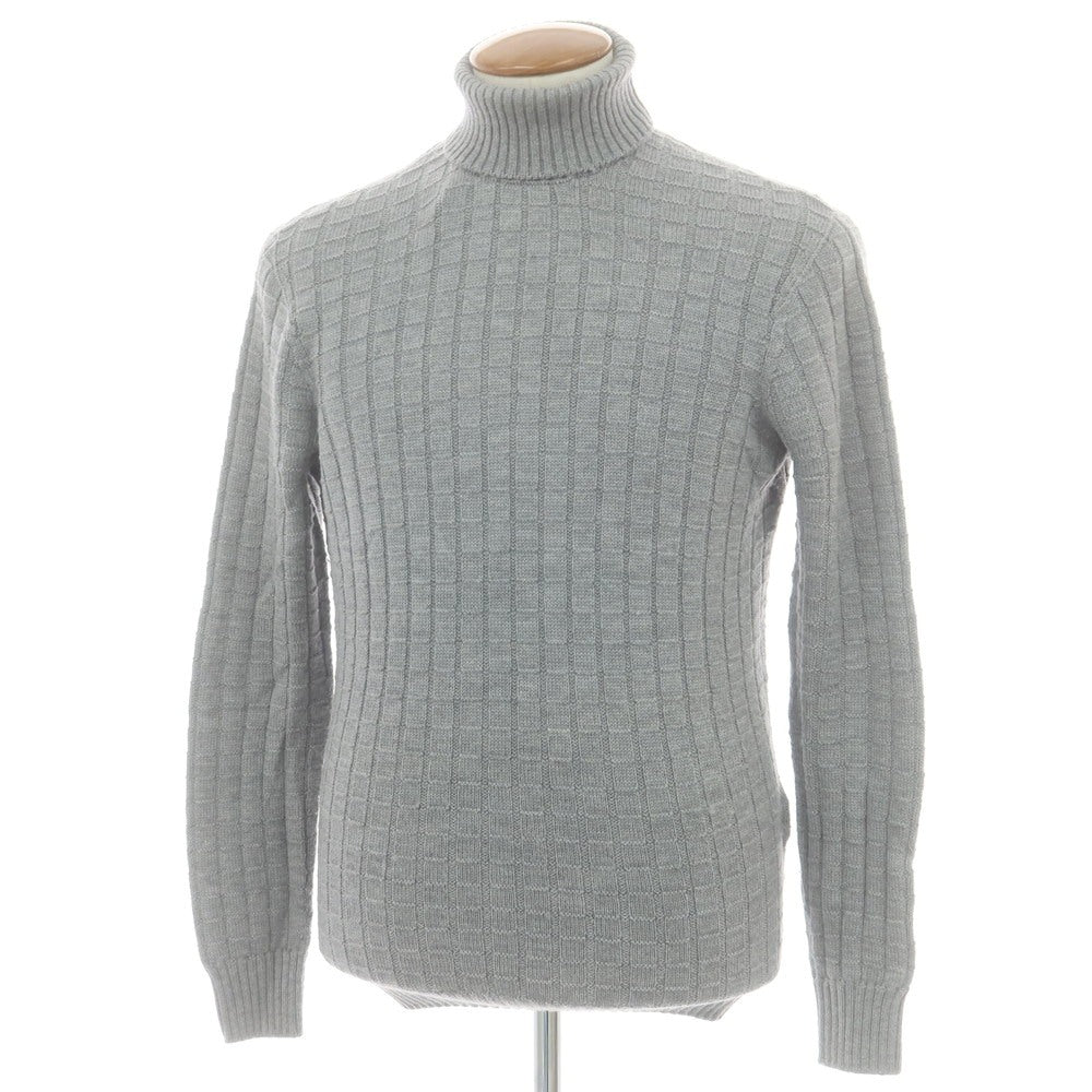 【中古】ドルモア DRUMOHR ウール タートルネック プルオーバーニット ライトグレー【 50 】【 状態ランクB 】【 メンズ 】