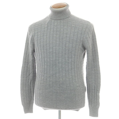 【中古】ドルモア DRUMOHR ウール タートルネック プルオーバーニット ライトグレー【 50 】【 状態ランクB 】【 メンズ 】