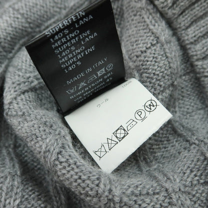 【中古】ドルモア DRUMOHR ウール タートルネック プルオーバーニット ライトグレー【 50 】【 状態ランクB 】【 メンズ 】