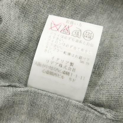 【中古】クルチアーニ CRUCIANI ハイゲージ カシミヤシルク タートルネック プルオーバーニット ライトグレー【 50 】【 状態ランクC 】【 メンズ 】