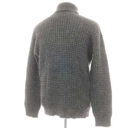 【中古】スリードッツ three dots ウールアクリルアルパカ タートルネック プルオーバーニット グレー【 L 】【 状態ランクB 】【 メンズ 】