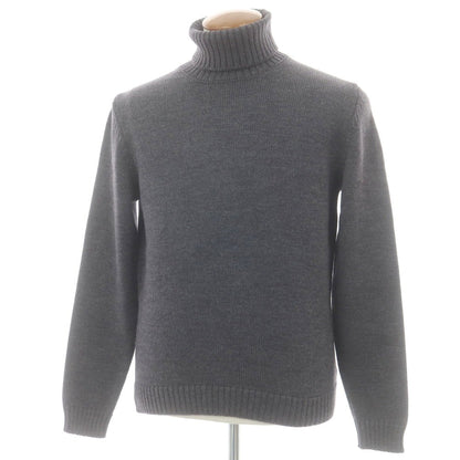 【中古】ザノーネ ZANONE ミドルゲージ ウール タートルネック プルオーバーニット グレー【 50 】【 状態ランクB 】【 メンズ 】