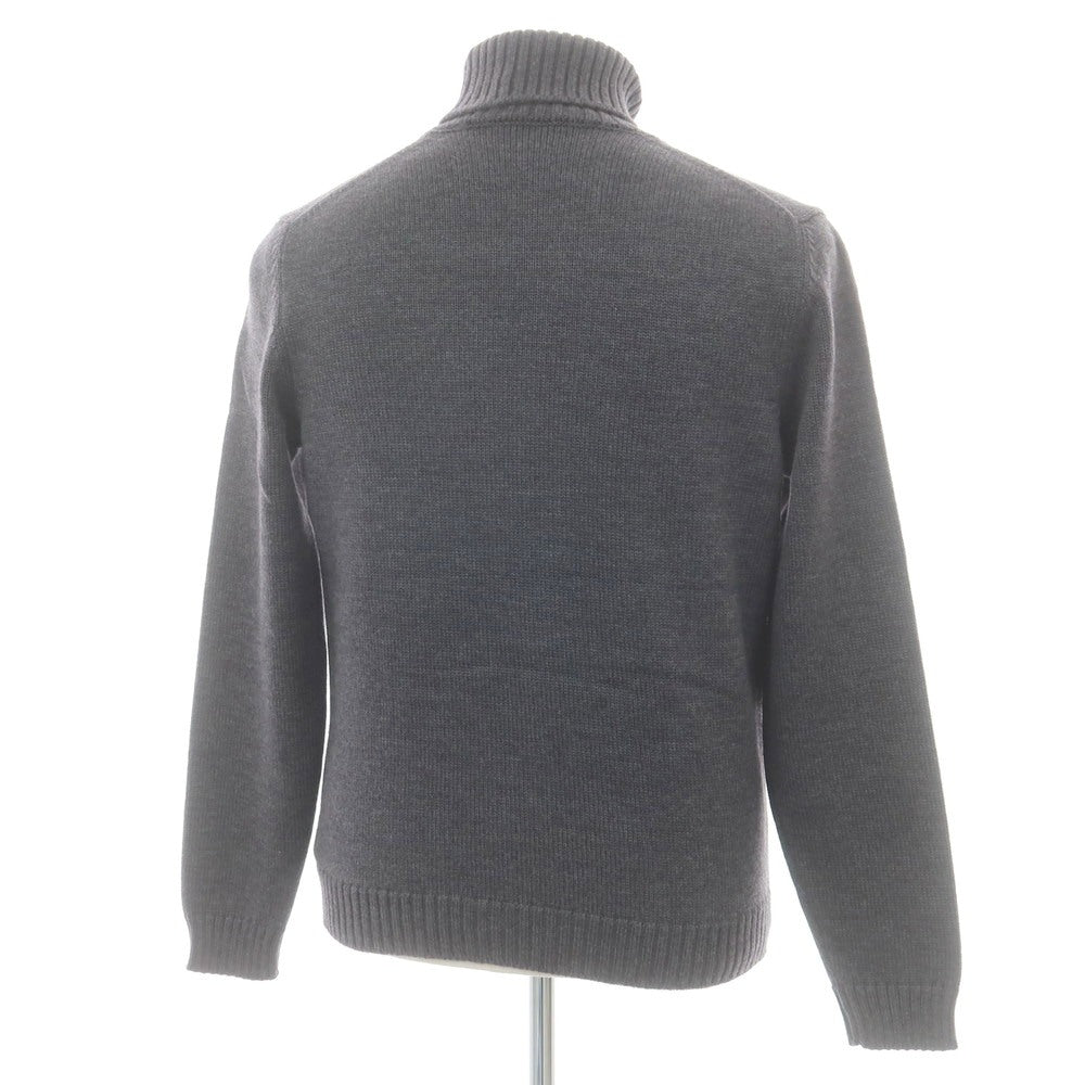 【中古】ザノーネ ZANONE ミドルゲージ ウール タートルネック プルオーバーニット グレー【 50 】【 状態ランクB 】【 メンズ 】
