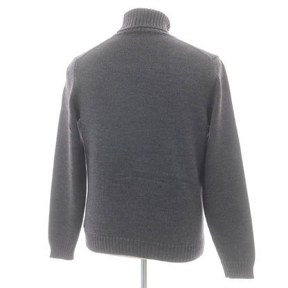 【中古】ザノーネ ZANONE ミドルゲージ ウール タートルネック プルオーバーニット グレー【 50 】【 状態ランクB 】【 メンズ 】