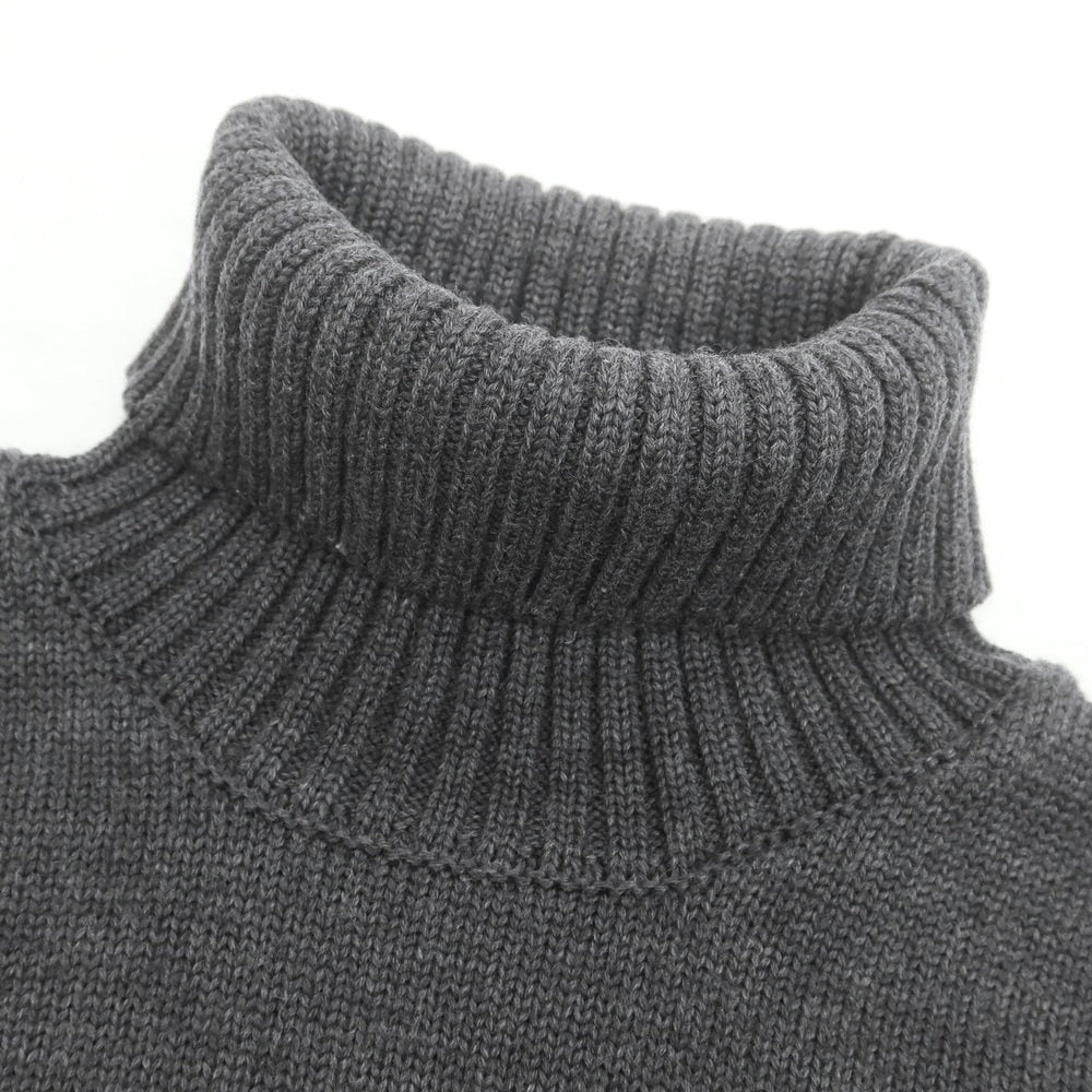 【中古】ザノーネ ZANONE ミドルゲージ ウール タートルネック プルオーバーニット グレー【 50 】【 状態ランクB 】【 メンズ 】