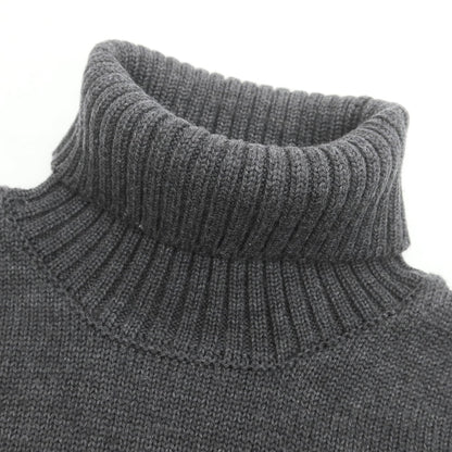 【中古】ザノーネ ZANONE ミドルゲージ ウール タートルネック プルオーバーニット グレー【 50 】【 状態ランクB 】【 メンズ 】