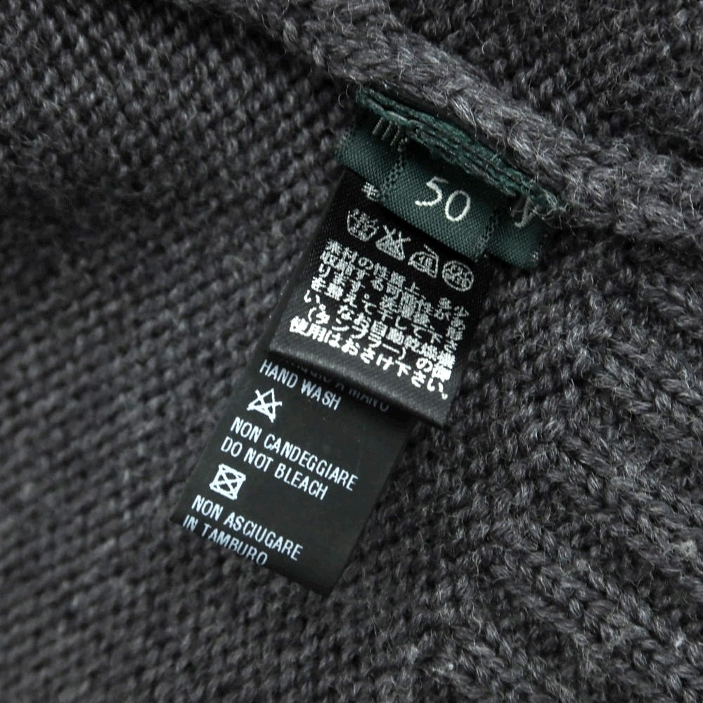 【中古】ザノーネ ZANONE ミドルゲージ ウール タートルネック プルオーバーニット グレー【 50 】【 状態ランクB 】【 メンズ 】