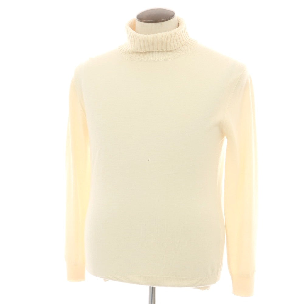 【中古】クルチアーニ CRUCIANI ハイゲージ ウール タートルネック プルオーバーニット アイボリー【 52 】【 状態ランクB 】【 メンズ 】
